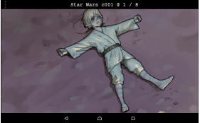 Reader in horizontal mode